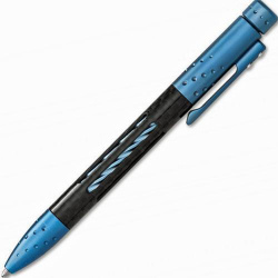 Тактическая ручка Lionsteel Nyala  корпус карбон/титан Blue Matte Lion Steel