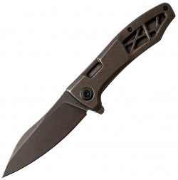 Складной нож KERSHAW 3475 Les George Design Boilermaker  сталь 8Cr13MoV рукоять нержавеющая коричневый