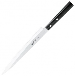 Нож кухонный для суши Shimomura Янагиба  сталь DSR1K6 рукоять дерево пакка