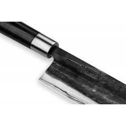 Нож кухонный "Samura SUPER 5" накири 171 мм  VG 10 5 слоев микарта Samura