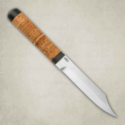 Нож туристический АиР "Засапожный 1"  сталь 100х13м рукоять береста