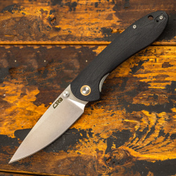 Складной нож CJRB Feldspar  сталь D2 рукоять G10 черный Cutlery
