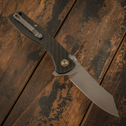 Складной нож CJRB Kicker  сталь AR RPM9 рукоять карбон Cutlery