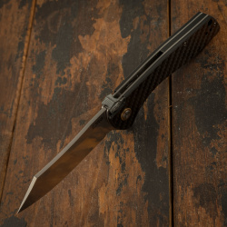 Складной нож CJRB Kicker  сталь AR RPM9 рукоять карбон Cutlery