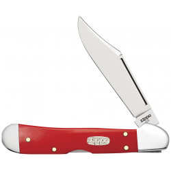 Нож перочинный ZIPPO Red Synthetic Smooth Mini Copperlock  92 мм красный + ЗАЖИГАЛКА 207