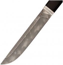 Подарочный нож Ворон  сталь дамаск рукоять граб Арт Мастерская Баясхаланова