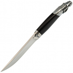 Подарочный нож «Бурзанов»  многослойная сталь рукоять граб Арт Мастерская Баясхаланова