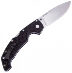 Нож складной Cold Steel Voyager Large Drop Plain Edge  сталь Aus 10A рукоять Griv Ex black