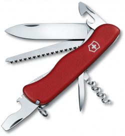 Нож перочинный Victorinox Forester  сталь X50CrMoV15 рукоять нейлон красный