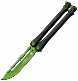 Нож бабочка (балисонг) Богомол  зеленый MK004 3 Viking Nordway