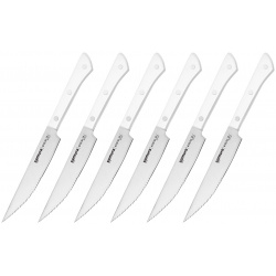 Набор кухонных ножей для стейка Samura Harakiri  сталь AUS 8 рукоять пластик С
