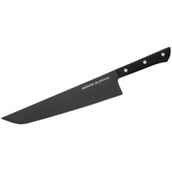Кухонный нож Samura Harakiri 254 мм  сталь AUS 8 рукоять пластик черный