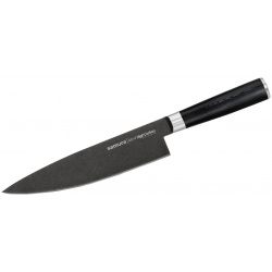 Поварской кухонный шеф нож Samura Mo V Stonewash 200 мм  сталь AUS 8 рукоять G10