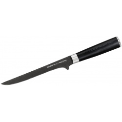 Кухонный нож обвалочный Samura Mo V Stonewash 165 мм  сталь AUS 8 рукоять G10