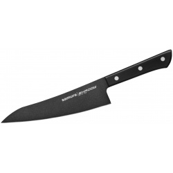Кухонный нож Samura Гюто 182 мм  сталь AUS 8 рукоять пластик черный