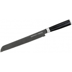 Кухонный нож для хлеба Samura Mo V Stonewash 230 мм  сталь AUS 8 рукоять G10
