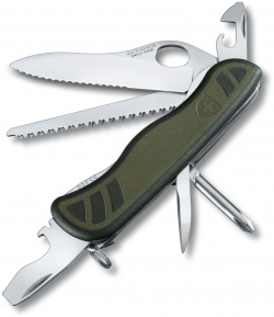 Нож перочинный Victorinox Military  сталь X50CrMoV15 рукоять нейлон зеленый