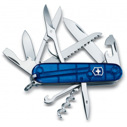 Нож перочинный Victorinox Huntsman  сталь X55CrMo14 рукоять Cellidor® синий