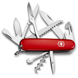 Нож перочинный Victorinox Huntsman  сталь X55CrMo14 рукоять Cellidor® красный