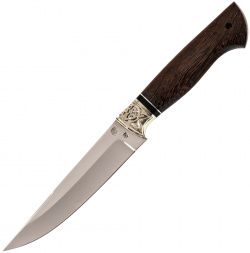 Нож Сумрак  сталь Х12МФ рукоять венге фигурное литье Ножи Крутова