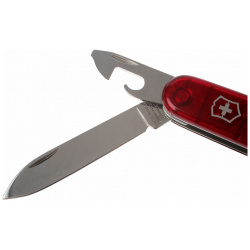 Нож перочинный Victorinox Spartan  сталь X55CrMo14 рукоять Cellidor® полупрозрачный красный