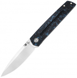 Складной нож Artisan Sirius  сталь S35VN рукоять карбон черный/синий Cutlery