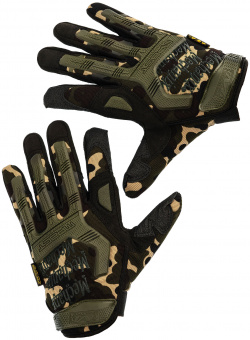 Тактические перчатки  лесной камуфляж China Factory