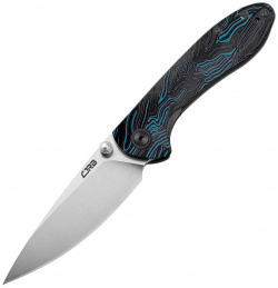 Складной нож CJRB Feldspar  сталь AR RPM9 рукоять G10 черный/синий Cutlery С