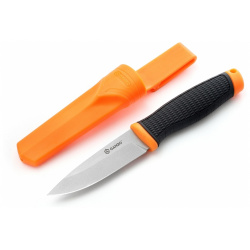 Нож Ganzo G806 черный c оранжевым  OR
