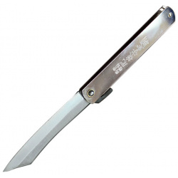 Нож складной Higonokami  сталь AoGami рукоять нержавеющая серый Nagao