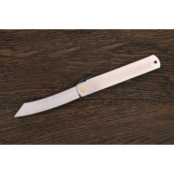 Нож складной Higonokami  сталь AoGami рукоять нержавеющая серый Nagao