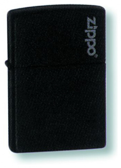 Зажигалка ZIPPO Classic Black Matte  латунь/сталь черная с логотипом матовая 36x12x56 мм