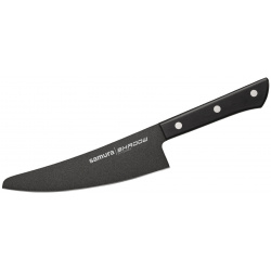 Поварской кухонный шеф нож Samura Shadow 16 6 см  сталь Aus 8 рукоять ABS Пластик