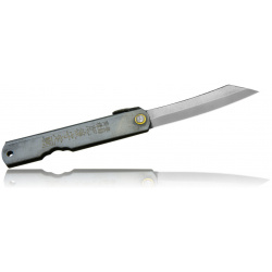 Нож складной Higonokami Reverse Tanto  сталь AoGami рукоять нержавеющая серый Nagao
