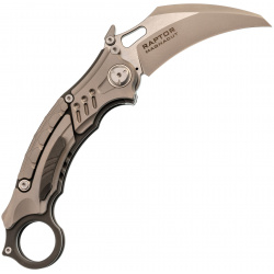Складной нож Maxace Raptor  сталь Magnacut рукоять Grey Titan/Timascus Knife