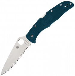Складной нож Endura 4 Spyderco C10FSK390  сталь K390 рукоять FRN синий