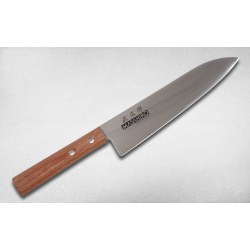 Нож кухонный Шеф Sankei 180 мм  Masahiro 35922 сталь AUS 8 стабилизированная древесина коричневый