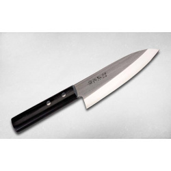 Нож кухонный Деба 180 мм  Masahiro 10607 сталь Molybdenum Vanadium стабилизированная древесина чёрный