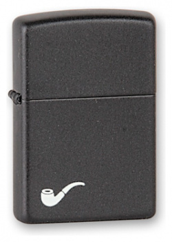 Зажигалка ZIPPO PL Black Matte  латунь с порошковым покрытием черный матовая 36х56х12 мм
