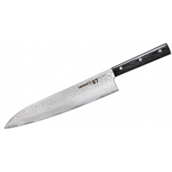 Нож кухонный Гранд Шеф  Samura Tanto 240 мм дамаск 67 слоев