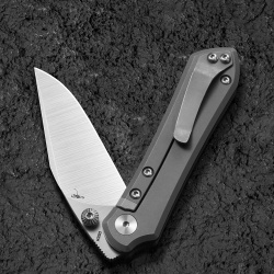 Складной нож Bestech Knives Icarus  сталь M390 рукоять титан серый