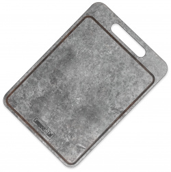 Доска разделочная с желобом  композитный материал 29x20 см мрамор серый ComposeEat