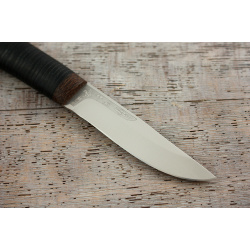 Нож разделочный "Шашлычный мал " кожа  95х18 АиР