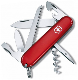Нож швейцарский Victorinox Camper  сталь X55CrMo14 рукоять Cellidor® красный