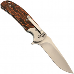 Складной нож Steelclaw "Резервист"  сталь D2 рукоять G10 оранжевый