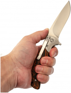 Складной нож Steelclaw "Резервист"  сталь D2 рукоять G10 оранжевый