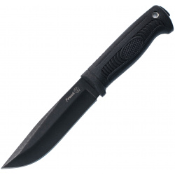 Нож Речной  сталь AUS 8 SW черный Кизляр ПП выполнен из стали