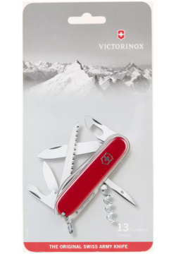 Нож перочинный Victorinox Camper  сталь X55CrMo14 рукоять Cellidor® красный блистер