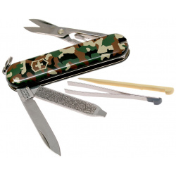 Нож перочинный Victorinox Classic  сталь X55CrMo14 рукоять Cellidor® камуфляж