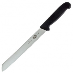 Кухонный нож Victorinox для хлеба  сталь X55CrMo14 рукоять термоэластопласт черный